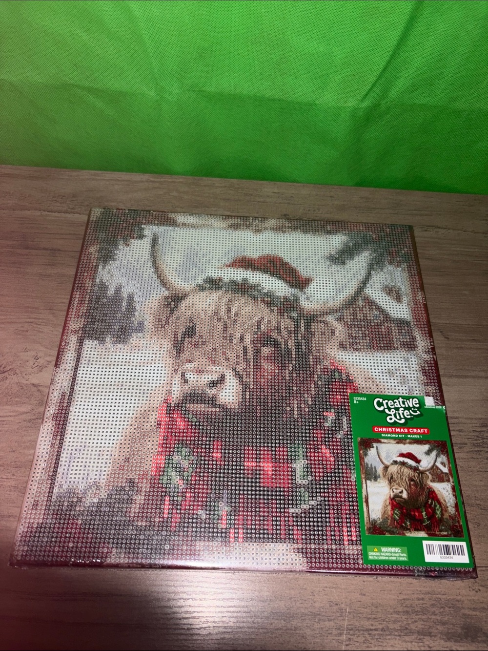 🆕💜 Creative Life Christmas Highland Cow Diamond Painting Art Craft Kit NWT